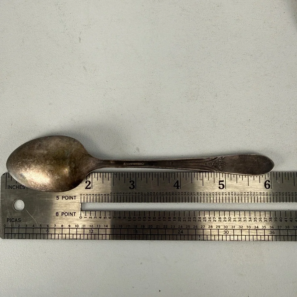 3 International Silverplate Teaspoons Mary Lou Devonshire Wm Rogers 6 1/8